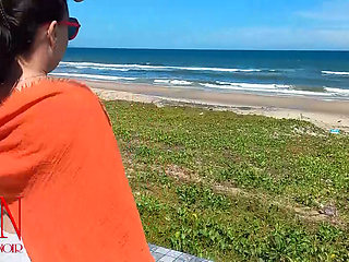 Nude beach. Watching at a public beach 318