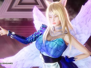 [mmd] Hellovenus - Mysterious Ahri Sexy Striptease Dance League of Legends Uncensored Hentai 4K 60fps