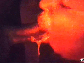 Juicy Lips-brings Him to the Red Room to Sloppily Deepthroat His Dick