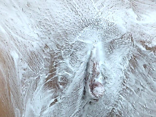 Shaving My Very Hairy Pussy Close up!