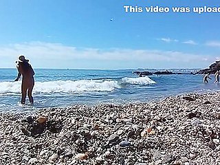 Enjoy With Me Exciting Atmosphere Of The Public Nudist Beach # Public Pee At Nudist Beach