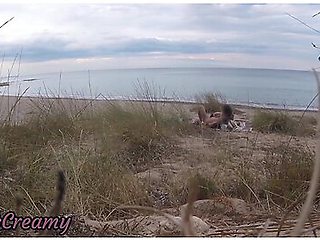 French Teacher Slut Blowjob Amateur On Nude Beach Public Front Stranger With Cumshot