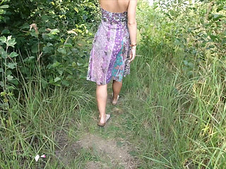 Teen masturbation in nature