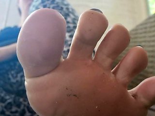 POV Femdom - a Close up of MILFs Toes - Take Them in Your Mouth Slave