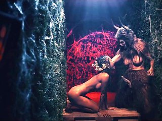 Helpless babe can't escape futa beast's big cock and hot cum