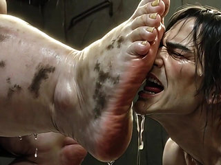 Giantess Massive SSBBW Foot Worship - Male Slave Licking Her Big Feet