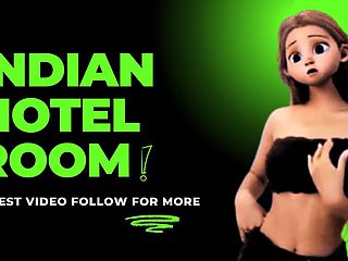 Busty Desi Girl at Indian Hotel Room Guest for Extra Tip Desi Amateur Doggy Style 4K Video