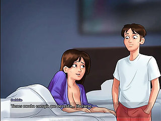 Big Tits MILF Stepmom Sucks Collagen All Day - Summertime Saga Hentai Game