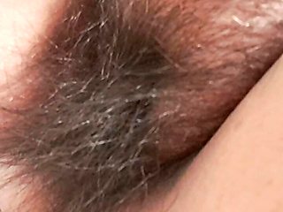 Neighbor records my hairy and mature pussy and masturbates, how nice