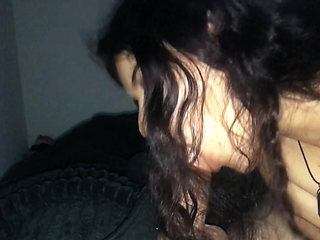 My submissive stepsister gives me an epic blowjob and swallows everything