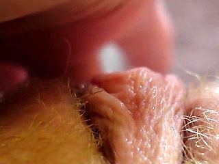 Playing with My Big Labia Pussy From My POV