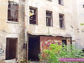 Quick Fuck With Huge Cumshot And Deepthroating In An Abandoned House With A Stalker Pov