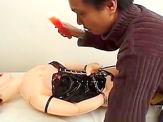 Bound asian babe gets her pussy licked part6