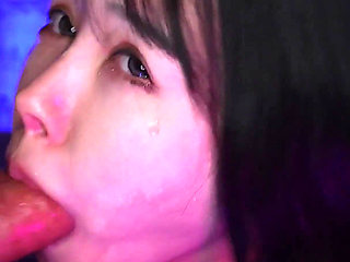 Mion Hazuki Licks Xander's Cock and Jerks Him off with Her Huge Tits!