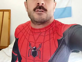 Spiderman long all the cum!