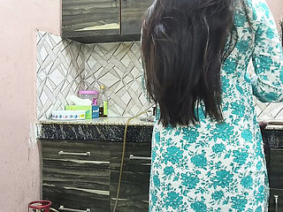 Indian Step Mom Gets Pussy and Ass Pounded by Step Son in Kitchen