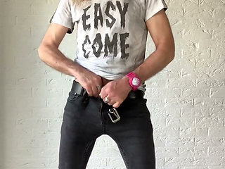 Longhairdude in Skinny Black Jeans, Easy Come, Easy Go