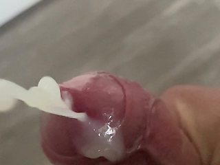 Close up slow motion cum