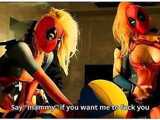 Deadpool Vs Wolverine. Crazy Sexual Fight - Facesitting, Creampie - Mollyredwolf