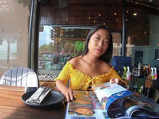 Asian vixen goes wild in doggy style with her ink'd lover