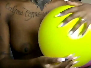 Ebony Balloon Fetish