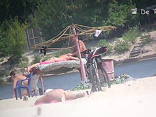 Naked chicks at the beach on beach voyeur compilation