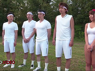 Sara Saijo's Wild Outdoor Japanese Gangbang Adventure