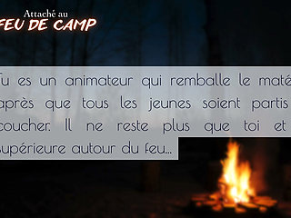 Attach&eacute; au feu de camp - French audio JOI ruined orgasm