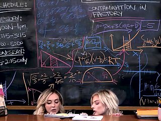 Broke College Babes Sneak Into School to Stay and Fuck - GirlfriendsFilms