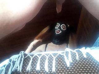 Laura is wearing miniskirt and high heels rough fuck on a sofa