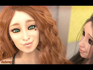 Teen cosplay, 3d animation, mummy
