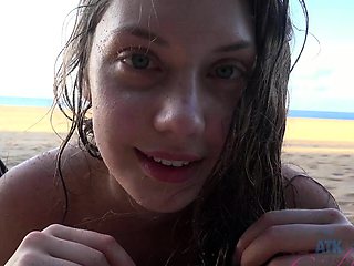 Busty big butt brunette enjoys a POV anal fuck