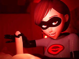 POV Handjob with Mrs Incredible in New Costume - Voiced JOI Fap Instruction