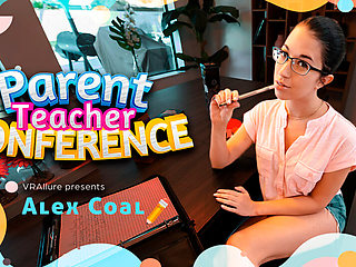 Parent Teacher Conference - Cute Young Teacher Alex Coal Solo Masturbation with Toys