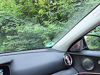 Hot Blonde Wife Dogging in Car on Last Day of Summer 2024 - Public Sex & Sloppy Blowjob