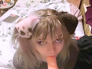 Stacked brunette goes solo toys and masturbation