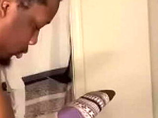 Ebony Army Wife Caught Cheating with Stepson