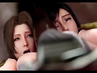 Tifa and Honoka DOA the Don Corneo Underground