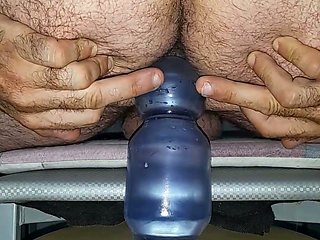 I Smash My Ass with Extra-large and Very Wide Dildo in the Foreground