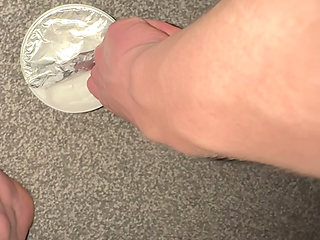 Wet close up wanking