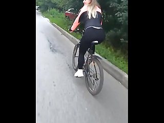 A Bike Ends with a Hot Blowjob in the Forest