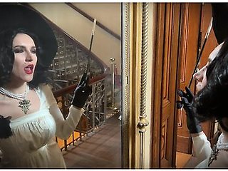 Lady Dimitrescu Sucks And Fucks . Resident Evil Village Cosplay Halloween 2023