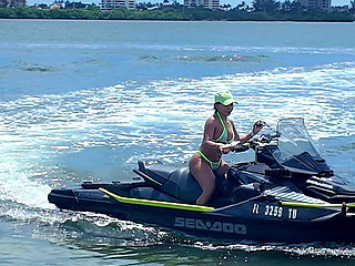 Sucking & Fucking My Jetski Instructor's Dick on the Beach