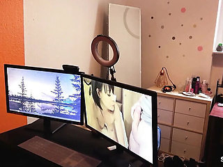Skinny German Stepsister Maria Saint Catches Me Watching Porn and Begs for a Creampie Fuck