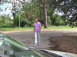 Horny Italian teeny fucked in the park and in the car