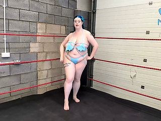 BBW Boxing Alice Mayflower Vs Bambi Brat - Girl Girl