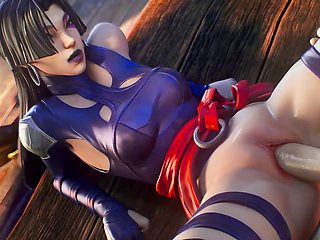 Psylocke, 3d, cosplay anime