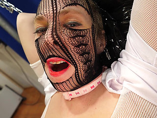 Kika & Ziliam lesbo BDSM: Ziliam fucks Kika like a little submissive piggy doll.