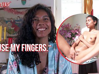 Caroline's clit rubbing smut