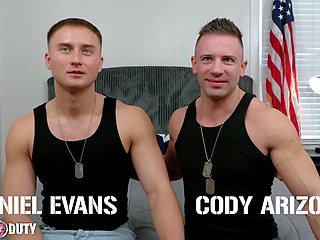 Twink Soldier Smashes Muscle Newbie With Daniel Evans And Cody Arizona